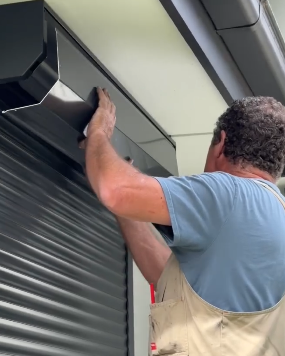 Completed shutter installation